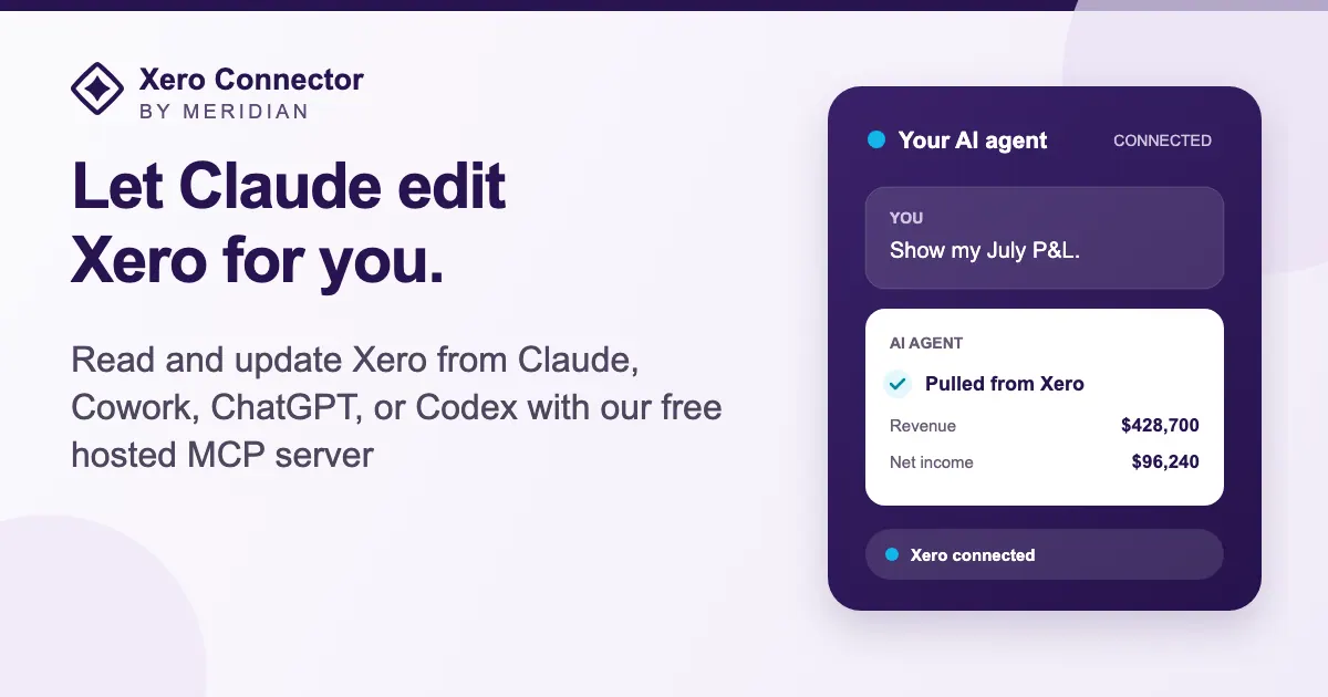 Xero Connector by Meridian image 1